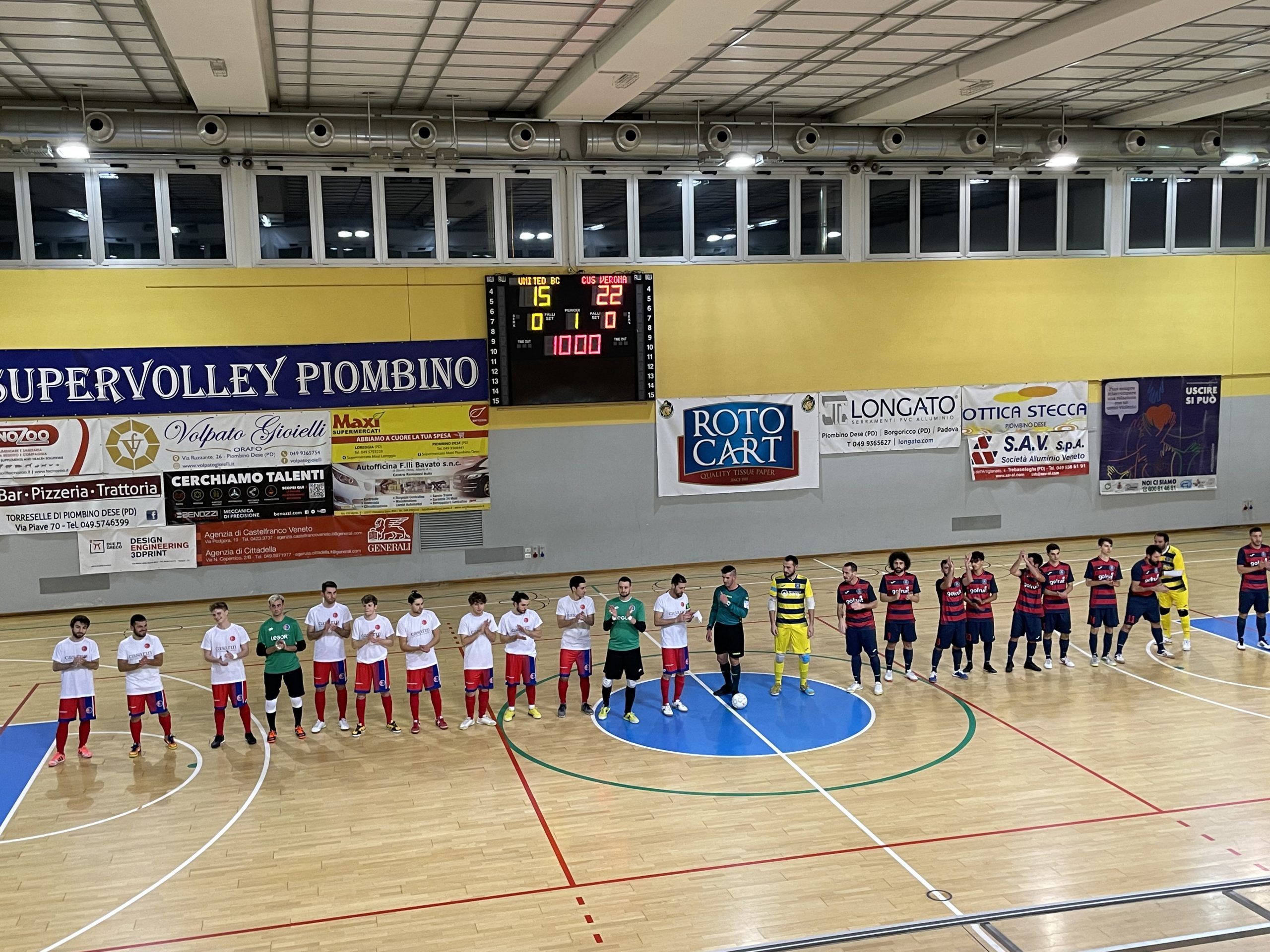 Il Calcio a 5 continua a stupire: CUS Verona sconfitto per 7 a 2 al PalaUnited e terza vittoria consecutiva.