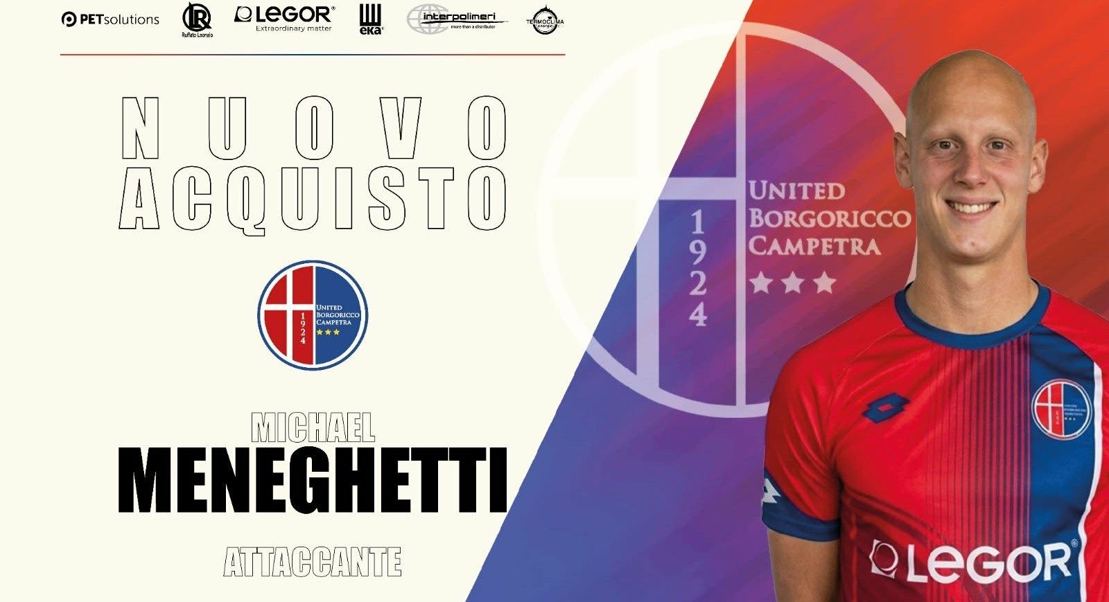 Secondo colpo di mercato: dallo Schio arriva anche l’attaccante Michael Meneghetti