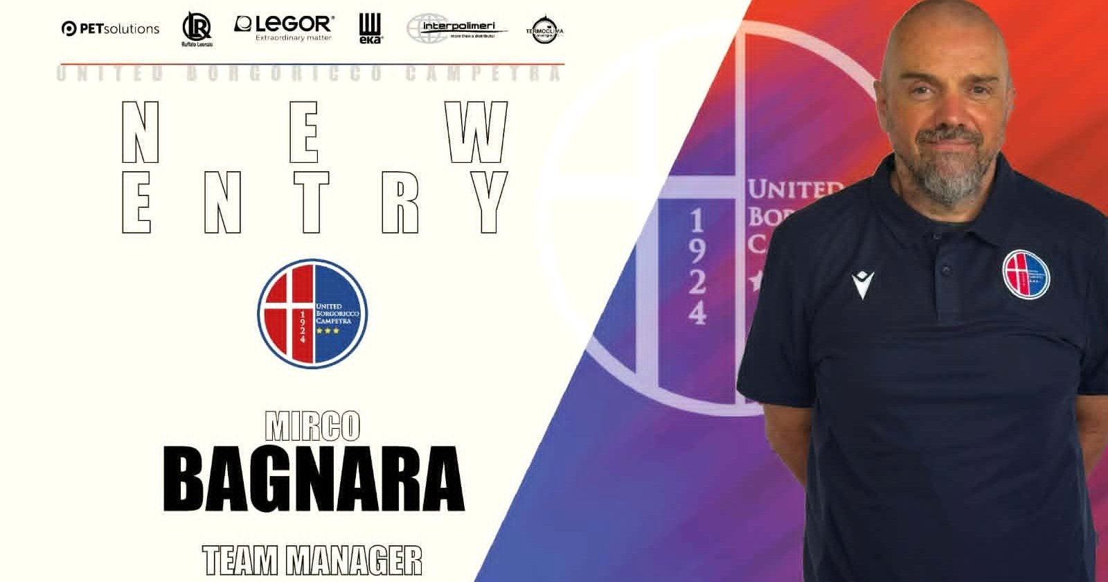 Novità di rilievo nello staff tecnico: Mirco Bagnara nuovo team manager della prima squadra
