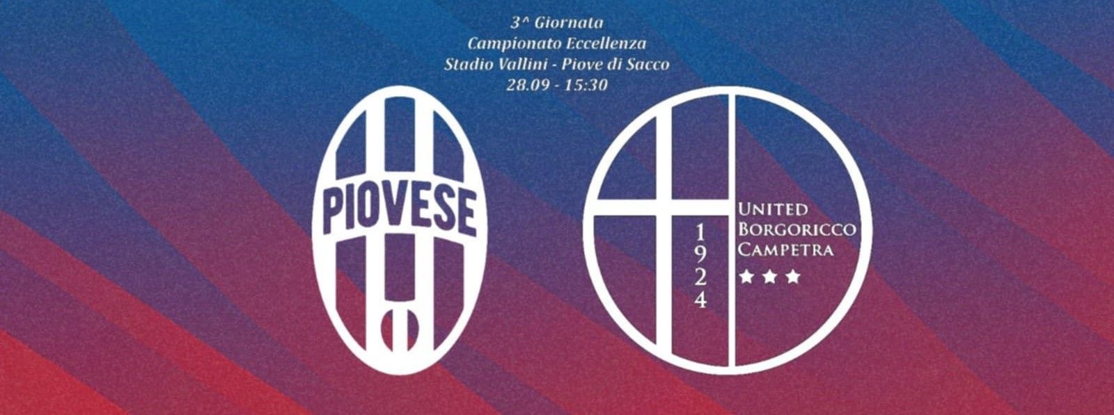 Un lampo di bomber Sottovia all’ultimo respiro tinge di rossobiancoblu il derby del Vallini: Piovese-United Borgoricco Campetra 1-2
