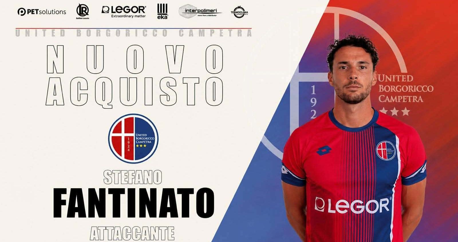 Comunicato ufficiale: nero su bianco il ritorno in rossobiancoblu dell’attaccante Stefano Fantinato
