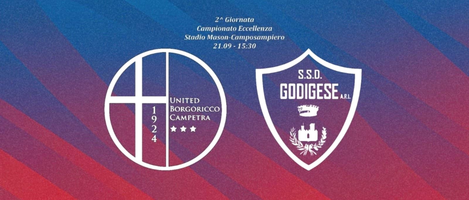 Primo passo falso stagionale nel big-match di giornata: United Borgoricco Campetra-Godigese 0-3