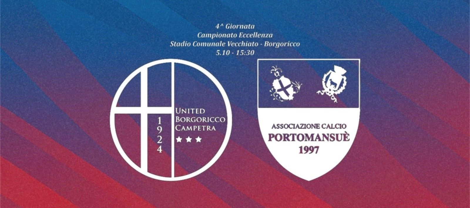 Un’incornata di bomber Sottovia non basta, arriva la seconda sconfitta in campionato: United Borgoricco Campetra-Portomansuè 1-2