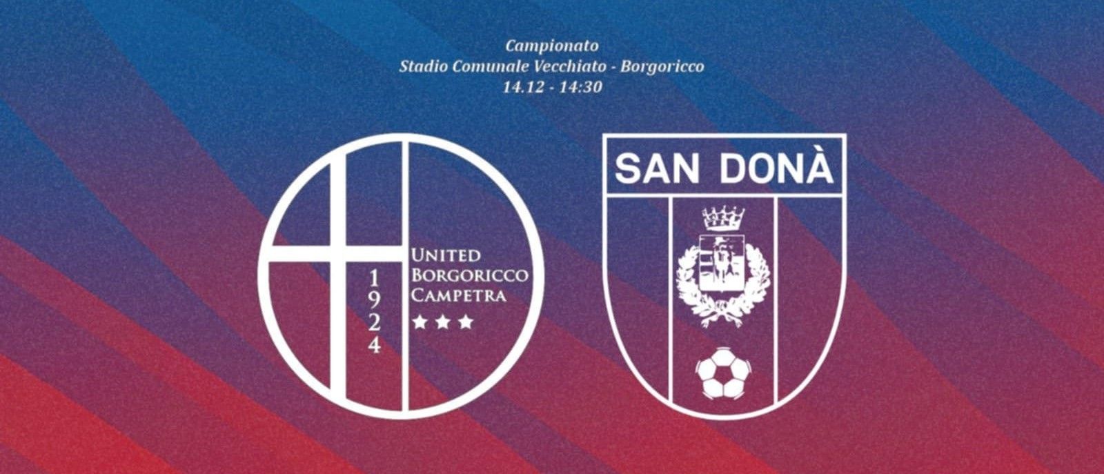 Il big-match di giornata non si tinge di rossobiancoblu: United Borgoricco Campetra-Sandonà 1-2