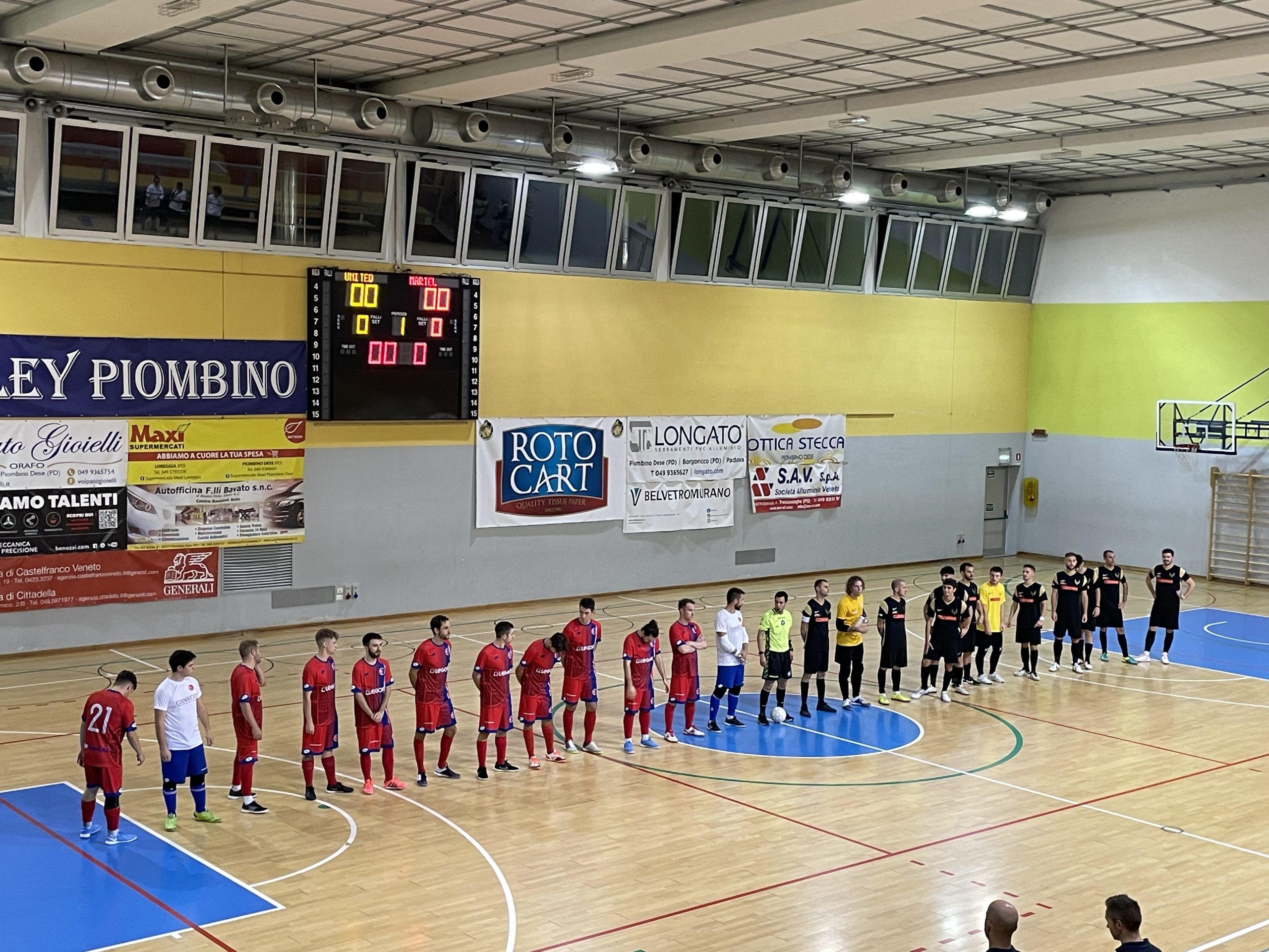 United B.C. in versione “masterclass” tra le mura amiche di Torreselle. Martellago C5 sconfitto per 7 a 2.