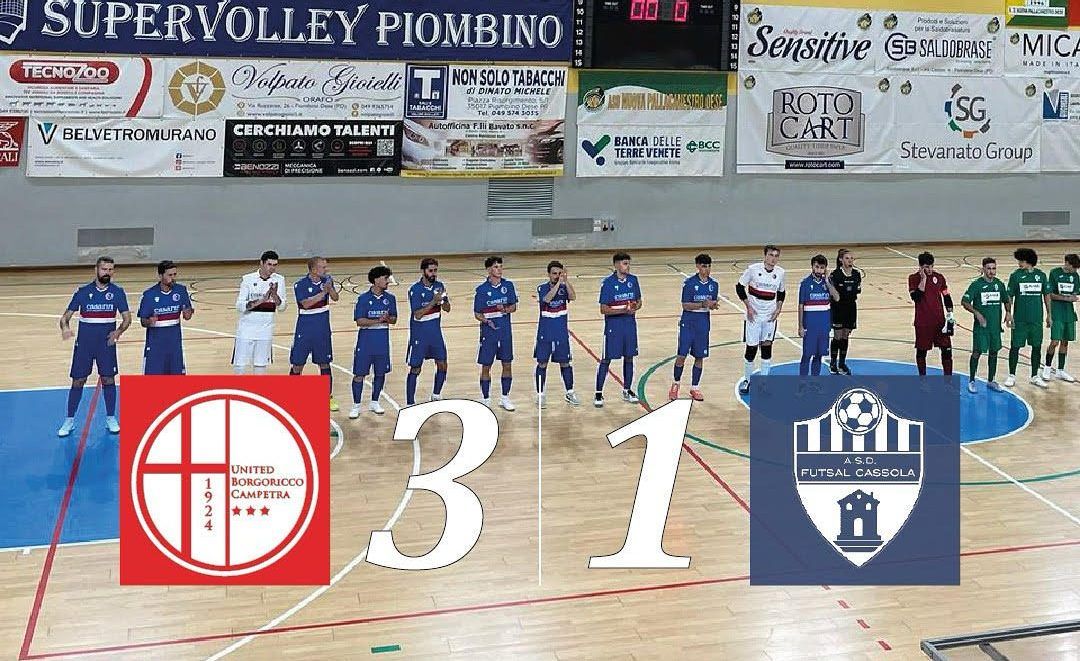 Prima gioia fra le mura amiche per il C5: De Biasi, Agostini e Tosato mandano al tappeto il Futsal Cassola